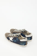 Golden Goose Grey & Navy Superstar Denim Sneaker