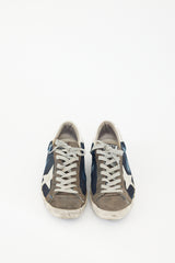 Golden Goose Grey & Navy Superstar Denim Sneaker