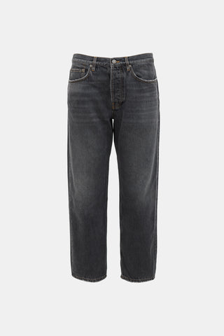 Golden Goose Logo Patch Distressed Jeans