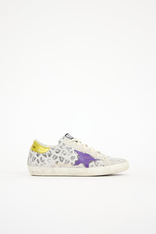 Golden Goose Printed Suede Superstar Sneaker