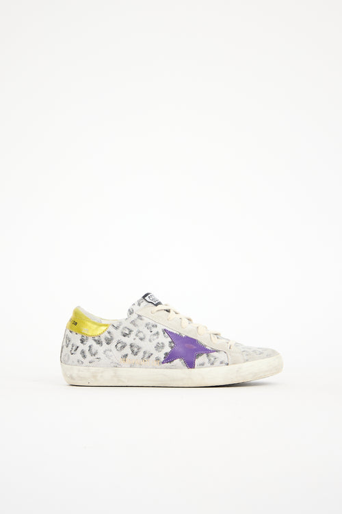 Golden Goose Printed Suede Superstar Sneaker