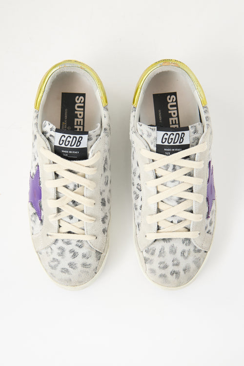 Golden Goose Printed Suede Superstar Sneaker
