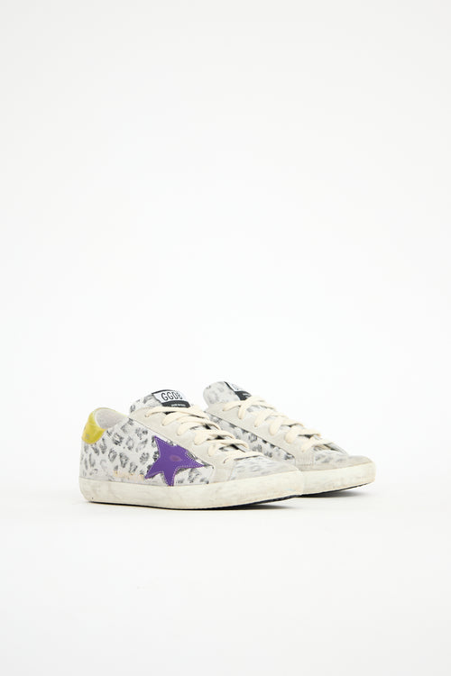 Golden Goose Printed Suede Superstar Sneaker
