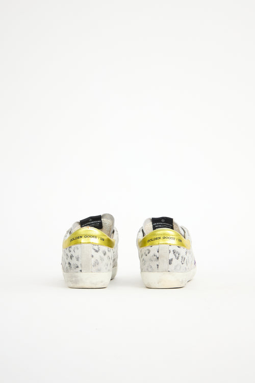 Golden Goose Printed Suede Superstar Sneaker