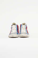 Golden Goose Red & Blue Slide Metallic Sneaker