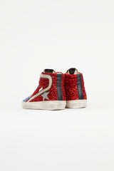Golden Goose Red & Blue Slide Metallic Sneaker