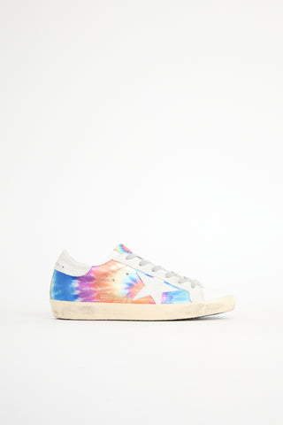 Golden Goose Tie Dye Leather Superstar Sneaker