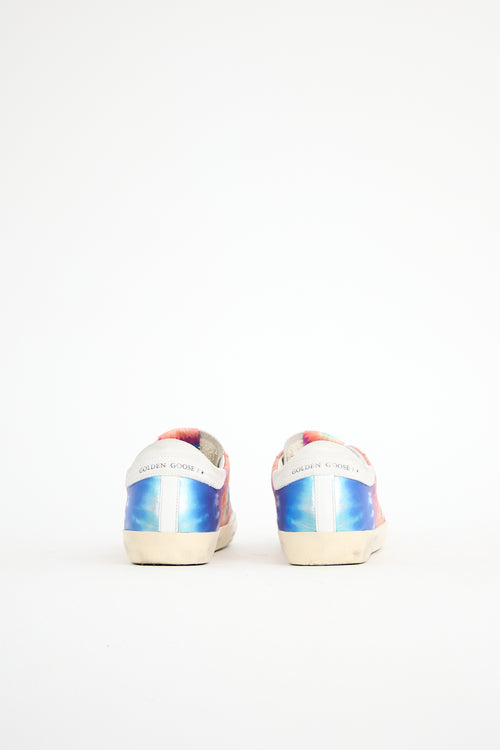 Golden Goose Tie Dye Leather Superstar Sneaker