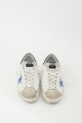 Golden Goose White & Multicolour Leather Superstar Sneaker