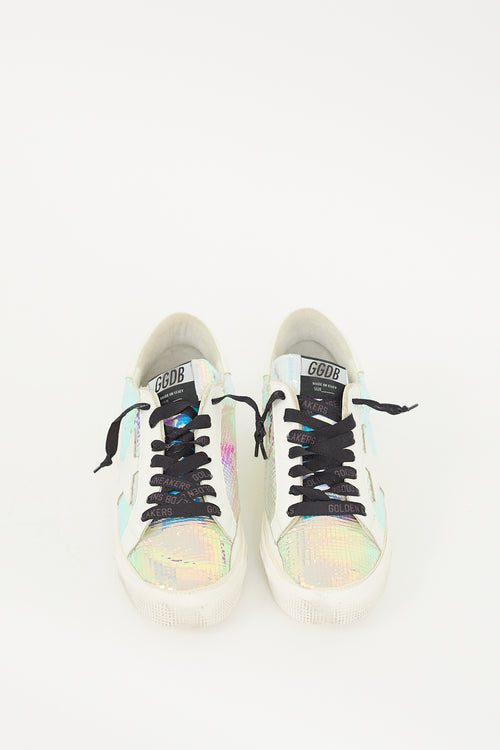 Golden Goose White & Multicolour May Mirror Sneaker