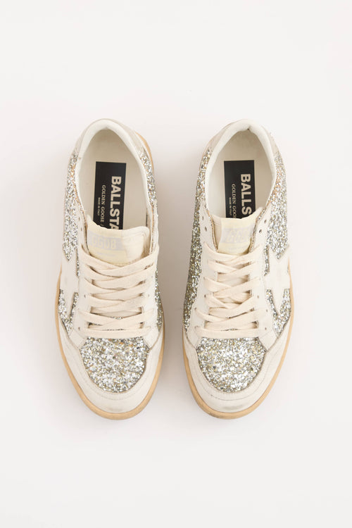 Golden Goose Glitter Ballstar Sneaker