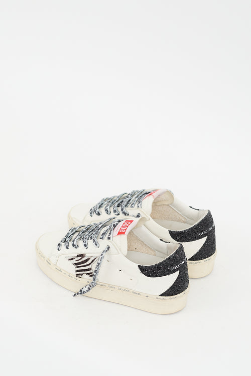 Golden Goose White & Multicolour Leather Hi Star Platform Sneaker