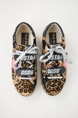 Golden Goose Black & Brown Printed Hair Old School Sneaker