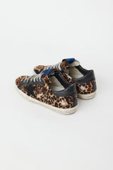 Golden Goose Brown & Black Textured Print Superstar Sneaker