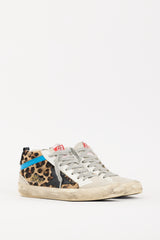 Golden Goose Brown & Grey Hair & Suede Mid Star Sneaker
