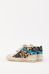 Golden Goose Brown & Grey Hair & Suede Mid Star Sneaker