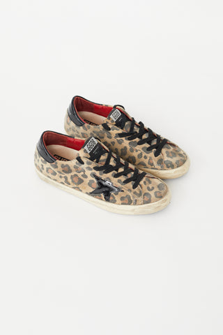 Golden Goose Brown Print Superstar Sneaker