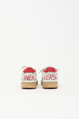 Golden Goose Distressed Leather Ball Star Sneaker