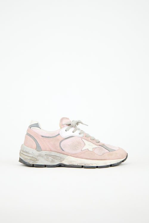 Golden Goose Distressed Suede Dad Star Sneaker