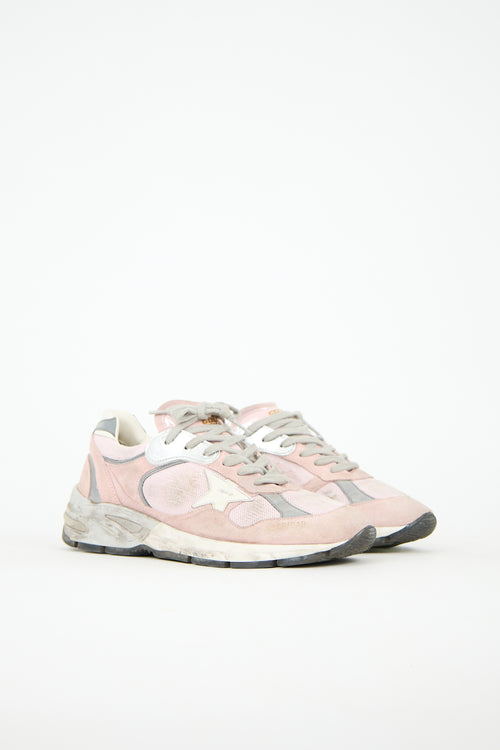 Golden Goose Distressed Suede Dad Star Sneaker
