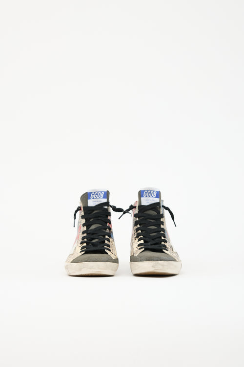 Golden Goose Embossed Leather Francy Sneaker