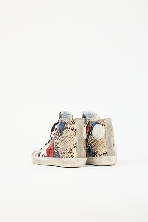 Golden Goose Embossed Leather Francy Sneaker