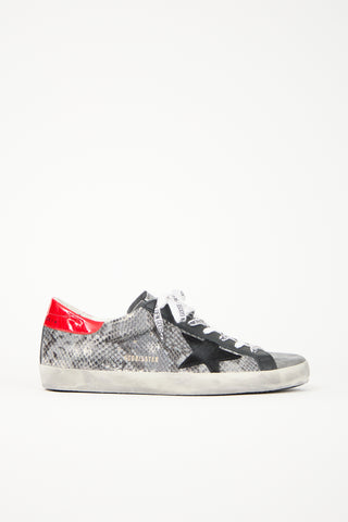 Golden Goose Embossed Leather Superstar Sneaker