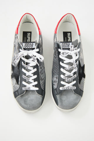 Golden Goose Embossed Leather Superstar Sneaker