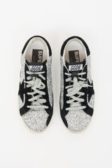 Golden Goose Glitter & Suede Super Star Sneaker