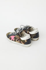 Golden Goose Green & Pink Camo Superstar Sneaker