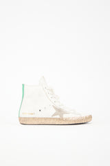 Golden Goose Leather Glitter Francy Sneaker