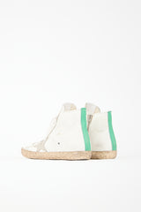 Golden Goose Leather Glitter Francy Sneaker