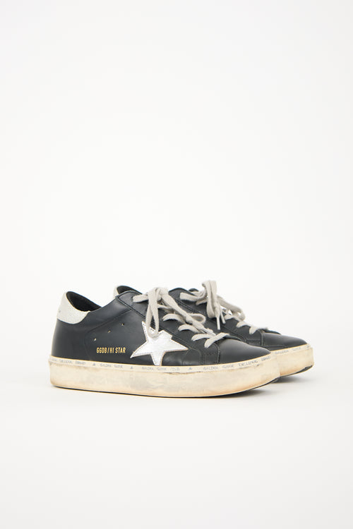 Golden Goose Leather Hi Star Sneaker