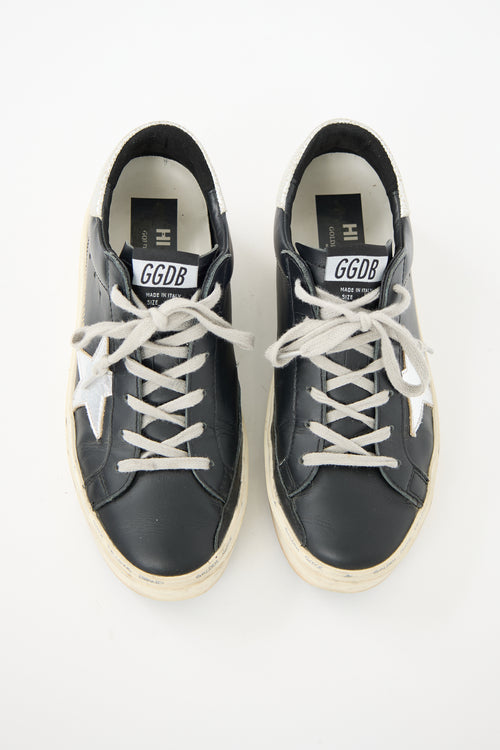 Golden Goose Leather Hi Star Sneaker
