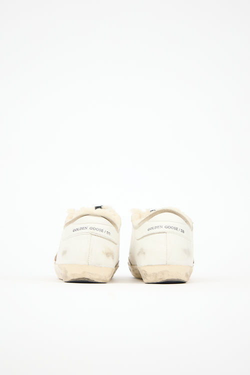 Golden Goose Leather & Shearling Superstar Sneaker