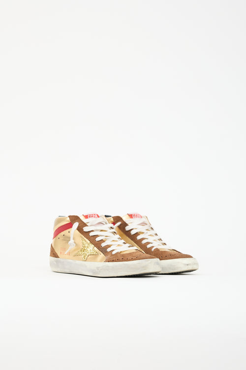 Golden Goose Leather & Suede Mid Star Sneaker