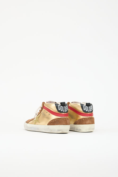 Golden Goose Leather & Suede Mid Star Sneaker