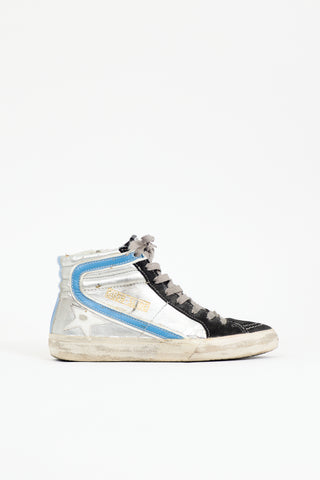 Golden Goose Leather & Suede Slide Sneaker