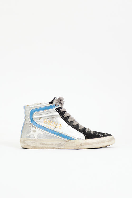 Golden Goose Leather & Suede Slide Sneaker