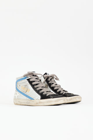 Golden Goose Leather & Suede Slide Sneaker