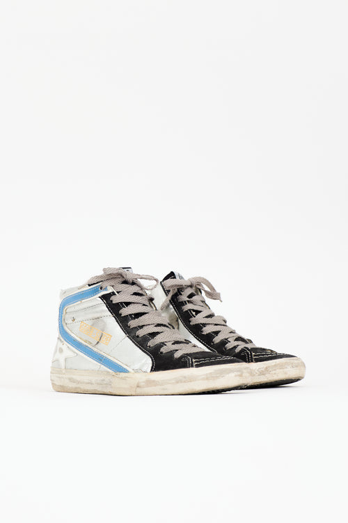 Golden Goose Leather & Suede Slide Sneaker