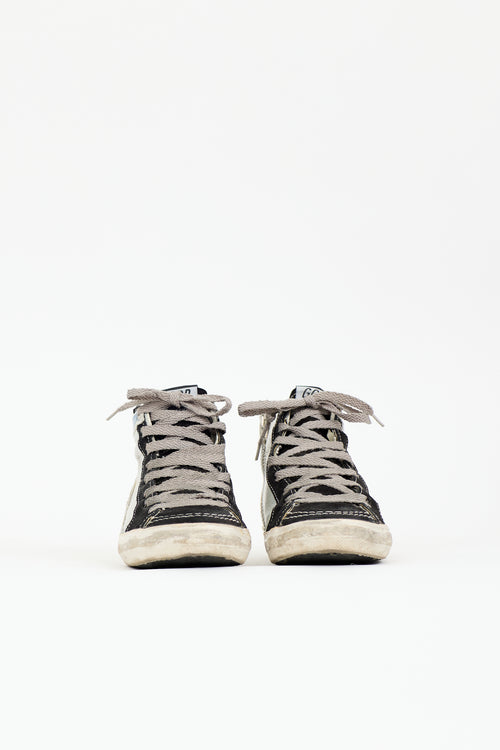 Golden Goose Leather & Suede Slide Sneaker