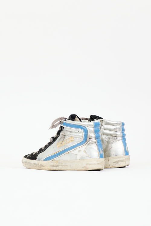 Golden Goose Leather & Suede Slide Sneaker
