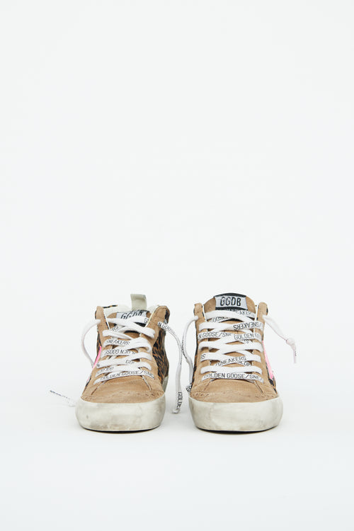 Golden Goose Leo Pink Mid Star Sneaker