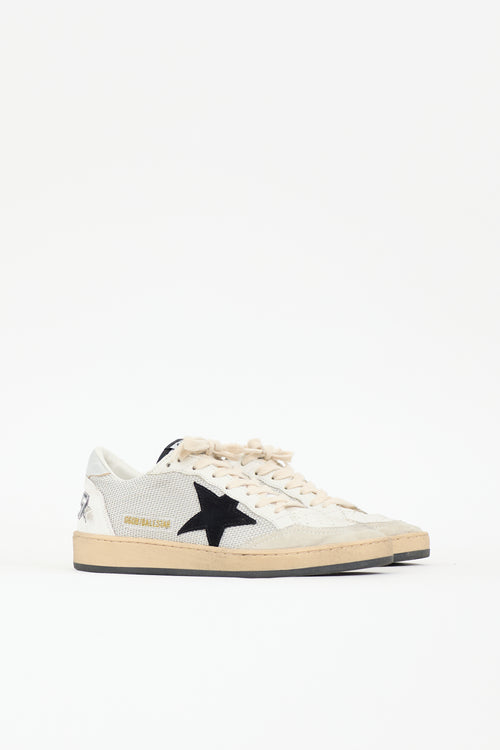 Golden Goose Mesh & Leather Ball Star Sneaker
