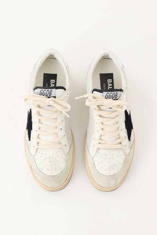 Golden Goose Mesh & Leather Ball Star Sneaker