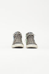 Golden Goose Metallic Blue & Green Slide Sneaker