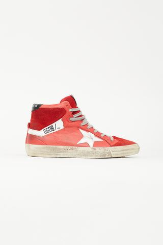 Golden Goose Red Leather 2.12 Sneaker