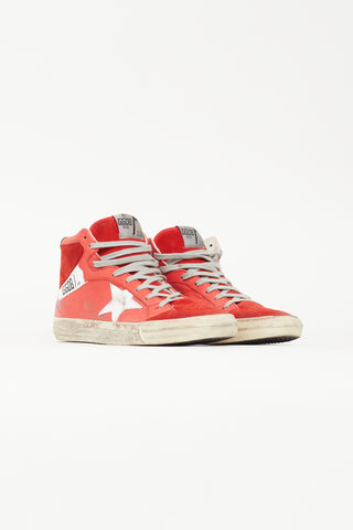 Golden Goose Red Leather 2.12 Sneaker