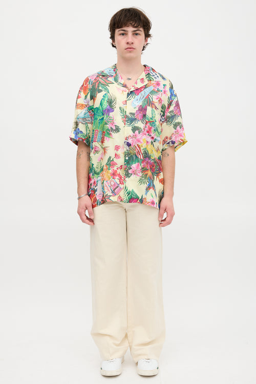 Golden Goose Satin Hawaiian Shirt